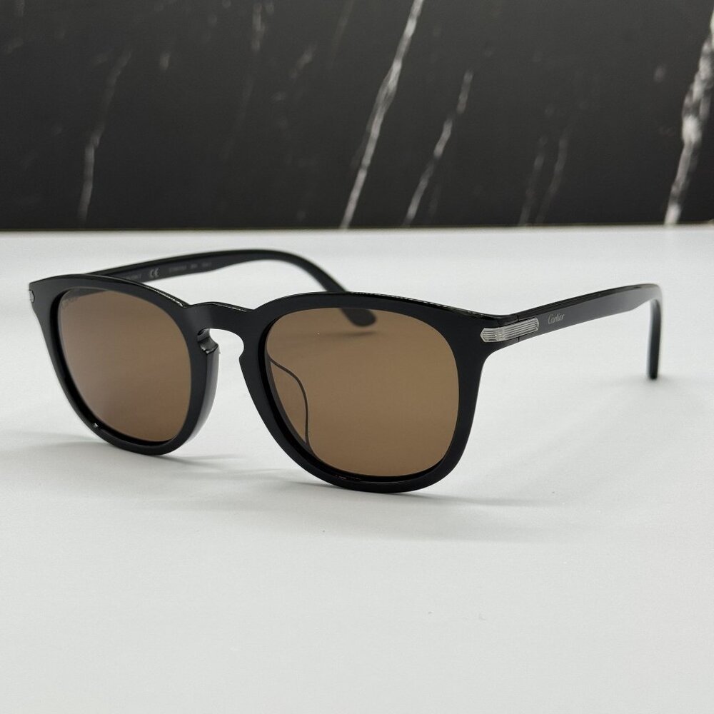 NEW CARTIER BLACK UNISEX SUNGLASSES CARTIER CT0011SA 004